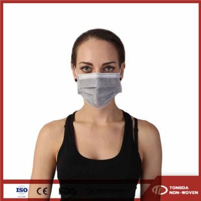 4ply Anti Dust Grey Active Carbon Disposable Face Mask for Industrial
