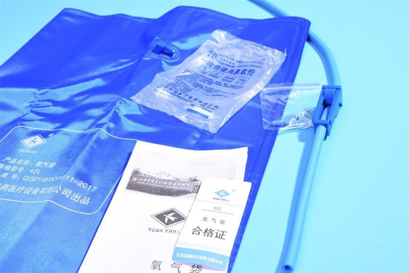 Factory Direct Wholesale Medical Household 42L Oxygen Bag Oxygen Bag Complete Specifications Individually Packaged Oxygen Bag