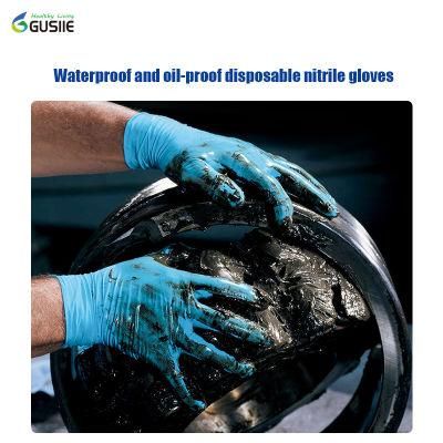 Supply Black Nitrile Glove Nitrile Gloves Medical Examination Gloves Distributors Large Gloves