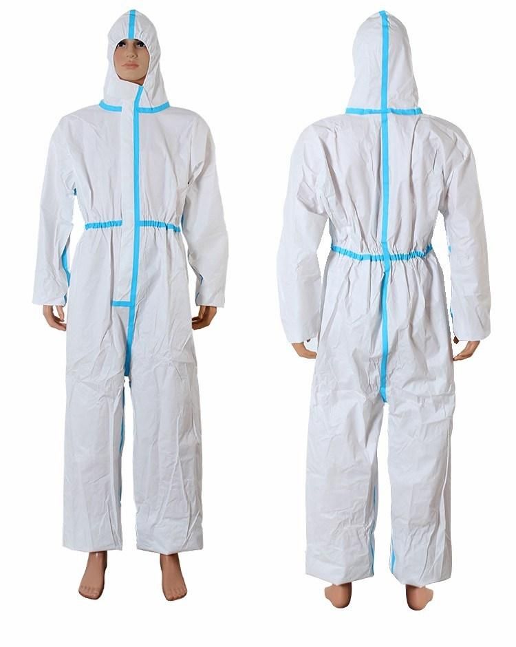 Safety Clothes Surgical Supplies Materials Type 5/6 Disposable Coverall with High Quality
