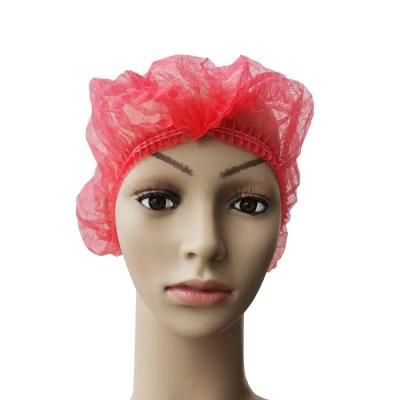 Disposable Non Woven Polypropylene Pleated Bouffant Cap