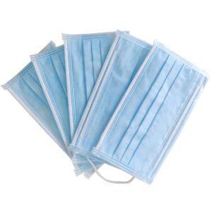 Bfe Over 98% Type Iir En149: 2001 + A1: 2009 Disposable Ear-Loop Blue Flat Face Mask