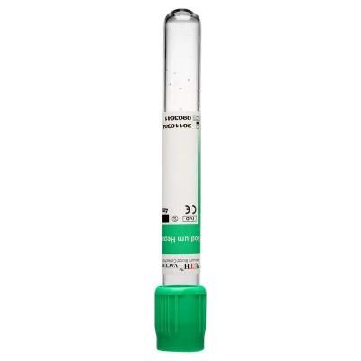 Vacuum Blood Collection Tube, Sodium Heparin Tube, Green Cap with CE, ISO 13485-5ml