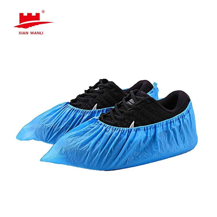 Non Woven or PE Disposable Blue Shoe Cover