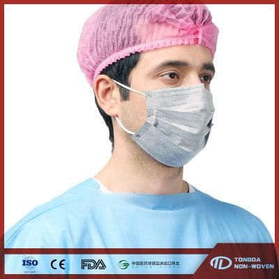 Disposable PP Non Woven Strip Clip Cap Bouffant Head Cover Hair Net Surgical Doctor Hat Round Mob Cap Bouffant Cap with Single Elastic
