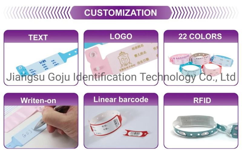 Child Insert Card Disposable ID Bracelet Wristbands
