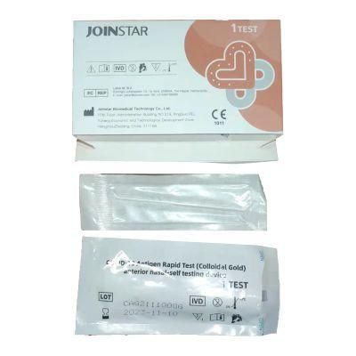 Free Sample China Fast Test Nasal Swab Antigen Cassette Diagnostic Kit One Step Rapid Antigen Detection Test