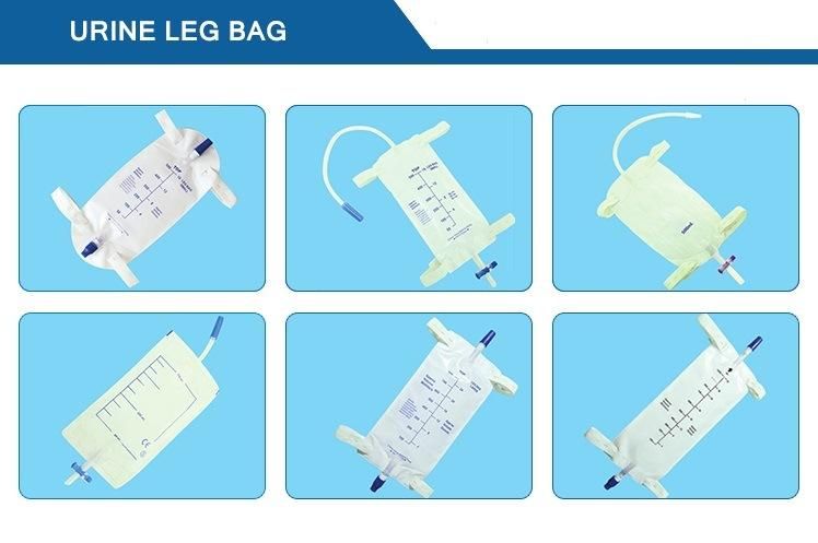 Disposable Medical Sterile Urine Drainage Bag with Push-Pull Valve Single Use