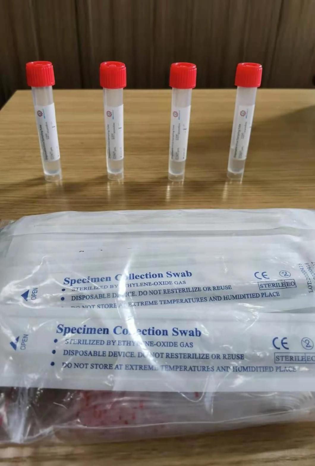 Virus Specimen Collection Kit Virus Sampling Tube with Sterile Swab Sticks