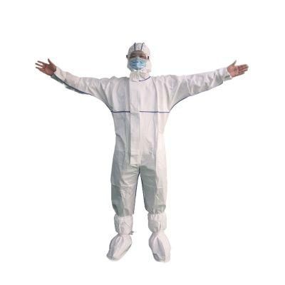 Guardwear OEM Disposable Coverall Virus Protection Medical Protective Clothing Suit for En14126 Type 5