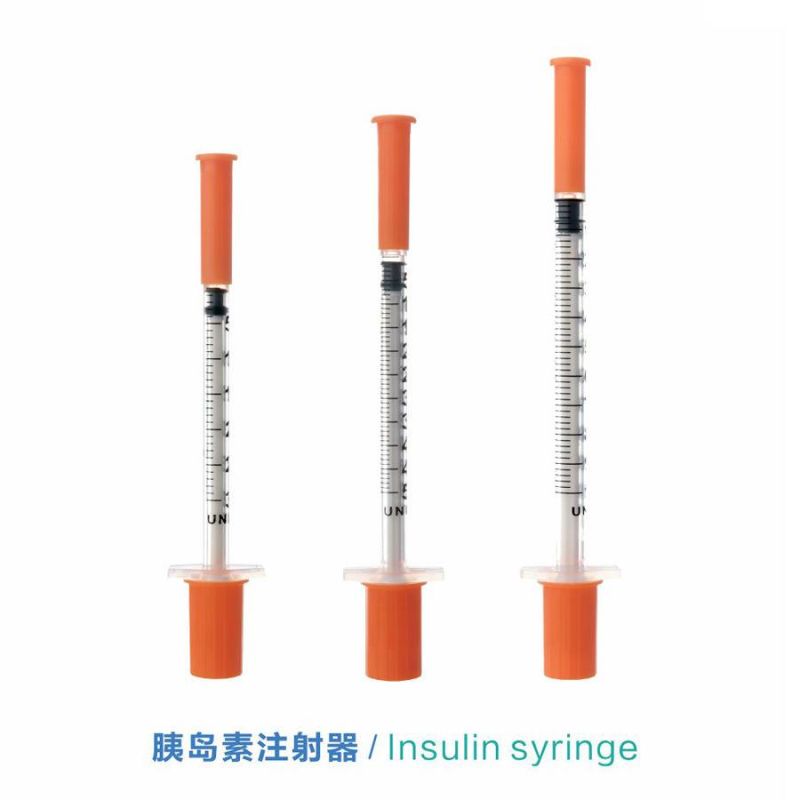 CE/FDA Approved Disposable Insulin Syringe 50/101units for Insulin Injection