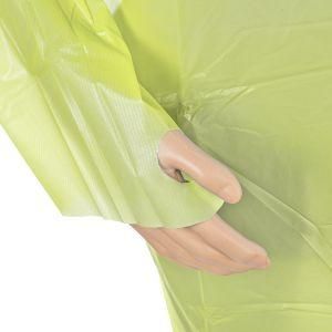 Disposable Gown Thumb Loop Disposable Protection Gown Yellow Isolation Gown Waterproof