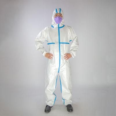 PPE Suits Waterproof CE Class 3 Disposable Coverall Protective Clothes