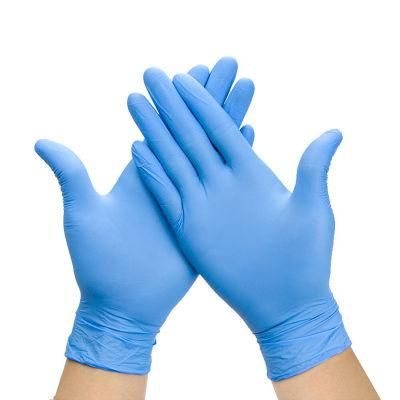 Access CE Test Gloves Blue Color Disposable Nitrile Gloves for Home Use