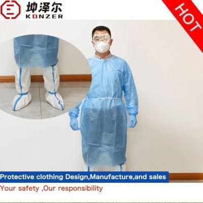 China High Air Permeability PP and PE Material Nonwoven Coverall