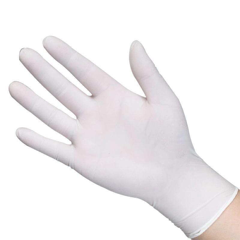 a Pair of Disposable White Latex Glove for Party