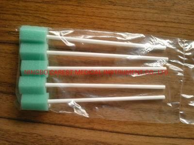 Medical Use Disposable Disinfection Oral Sponge Stick Swab Toothbrush