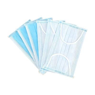 Fast Delivery 3 Ply FDA 510K CE En14683 Approved Anti Virus Dust Non Woven Fabric Blue Disposable Hospital Medical Face Mask