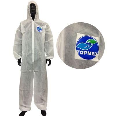 Disposable Waterproof PP+PE Protective Working Coverall
