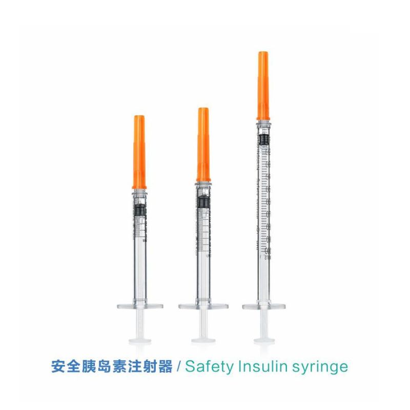 CE ISO Approved 100u 40u 0.3ml 0.5ml 1ml Insuline Syringe with Needle