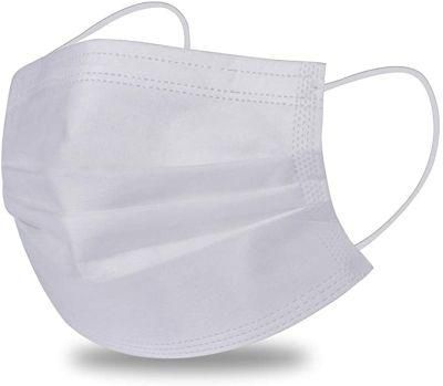 Disposable Procedure Mask Pleated Earloop White Nonwoven