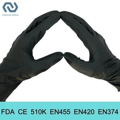Powder Free Food Grade FDA CE Multicolor Disposable Nitrile Gloves