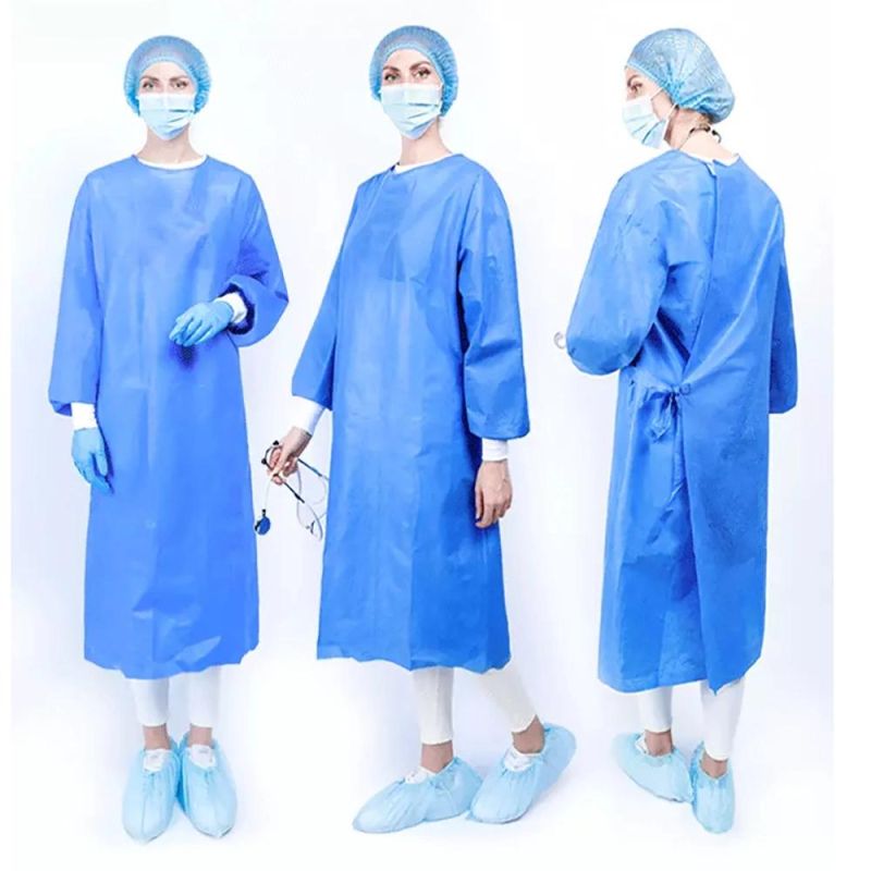 Best Recepted Winner Purcotton AAMI Level3 Reinforce Blue Surgical Disposable Gown