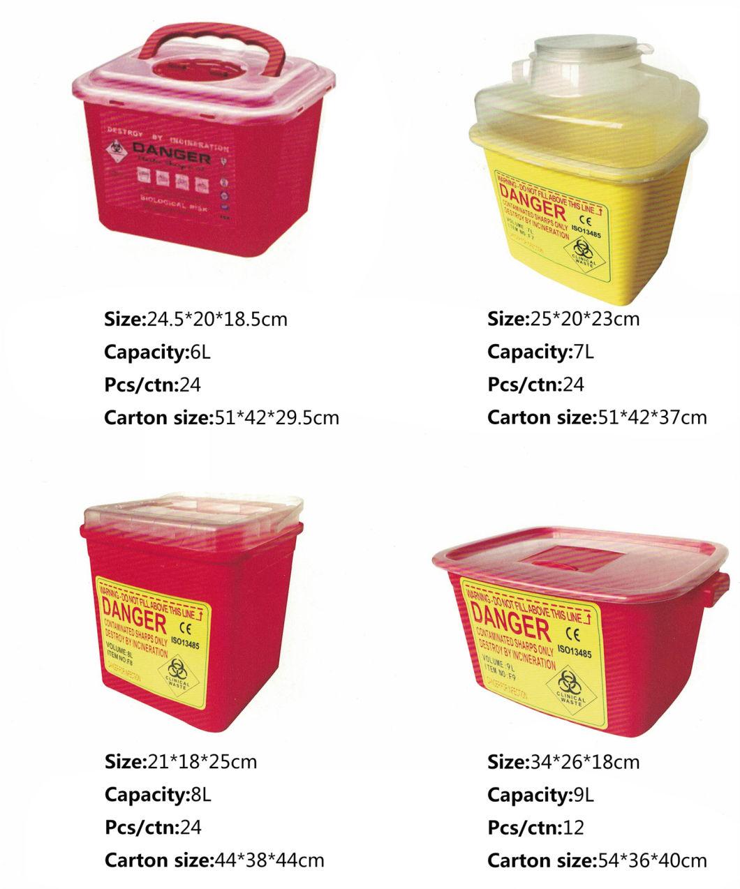 Disposable Blade Waste Box Sharps Container Biohazard Needle Plastic Portable Anti-Puncture Sharps Collector