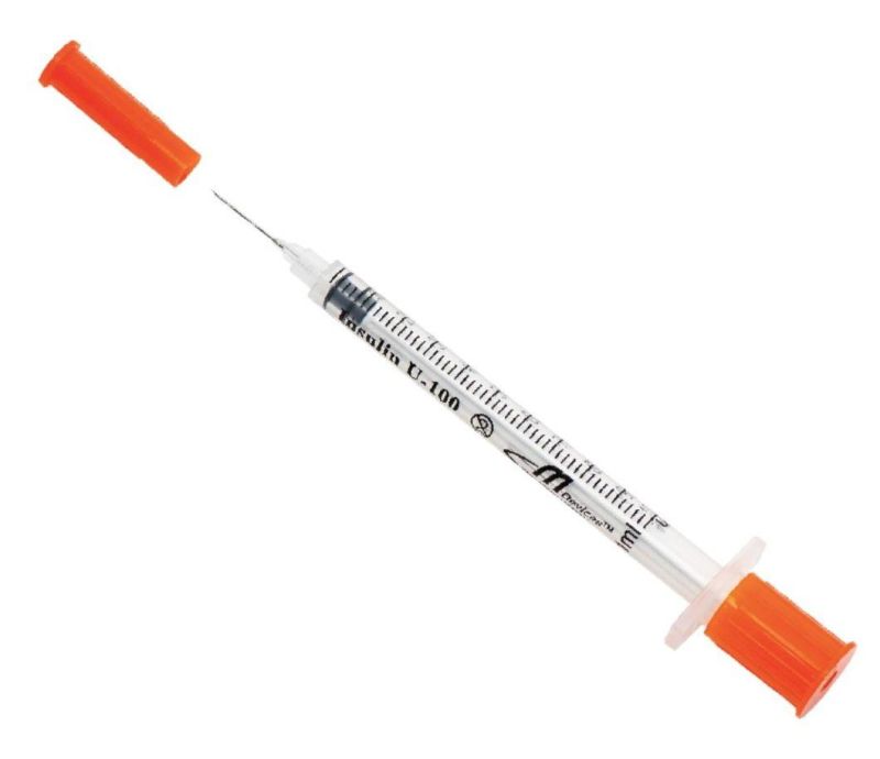 CE ISO Approved 100u 40u 0.3ml 0.5ml 1ml Insuline Syringe with Needle