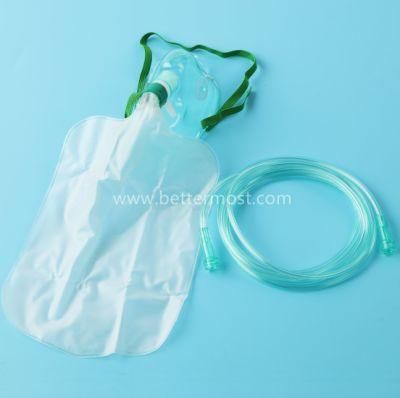 Disposable High Quality Medical Comfortable Soft Clear PVC Oxygen Non Rebreathing Mask