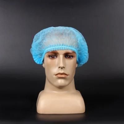 Disposable PP Non Woven Surgical Hair Net Mob Cap Medical Nurse Cap Bouffant Clip Cap