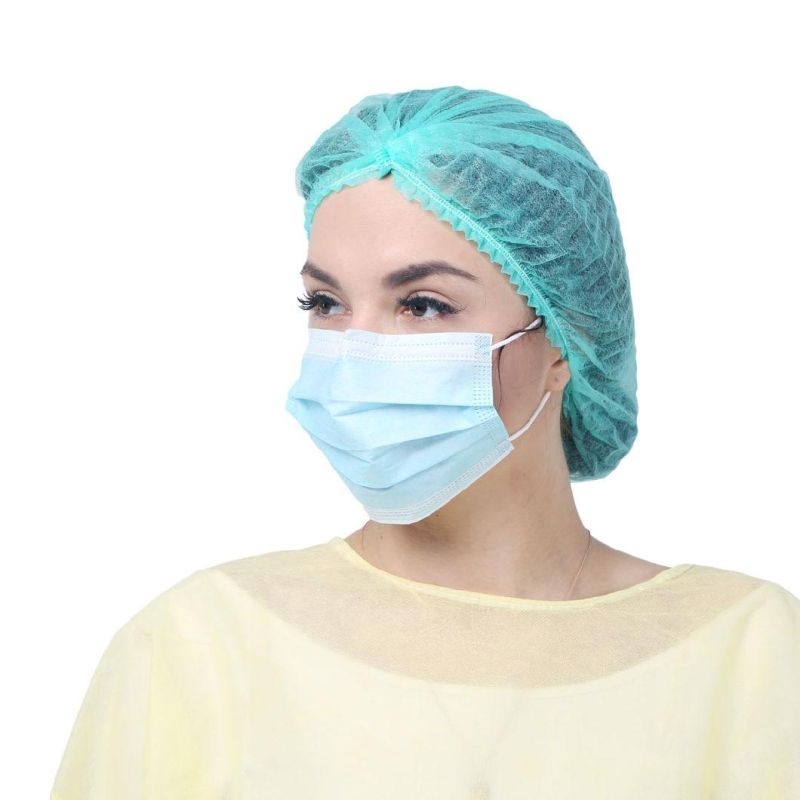 Pleated Medical Facial Masks Surgical Mask Disposable Non-Woven for Doctor and Nurse Use