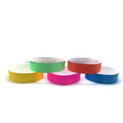 Custom Colorful Tyvek Paper Wristband for Events