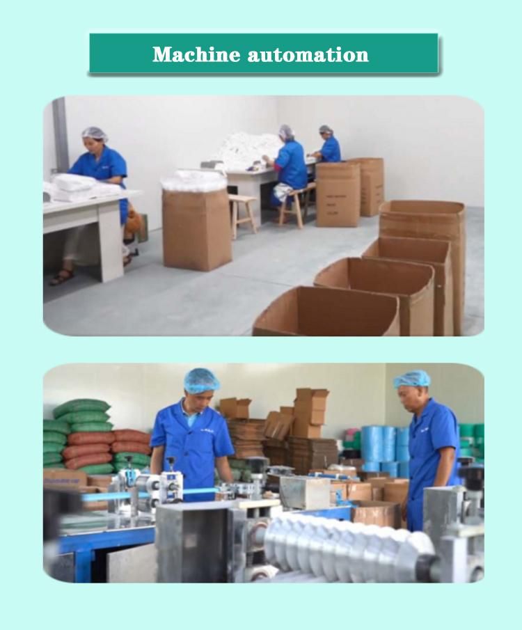 Disposable Cleanroom Clip Cap Non Woven Bouffant Mob Cap Gorros Quirurgicos