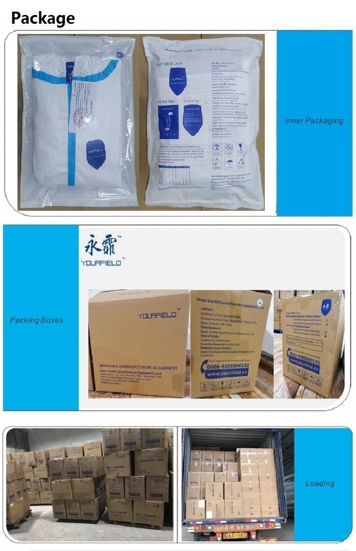 Manufactory Disposable Medical Safety Protective Coverall Clothing