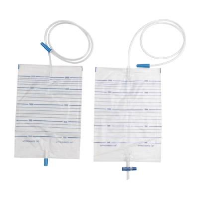 Wego 2000ml Eo Sterile Disposable Urine Drainage Bag with Push Valve