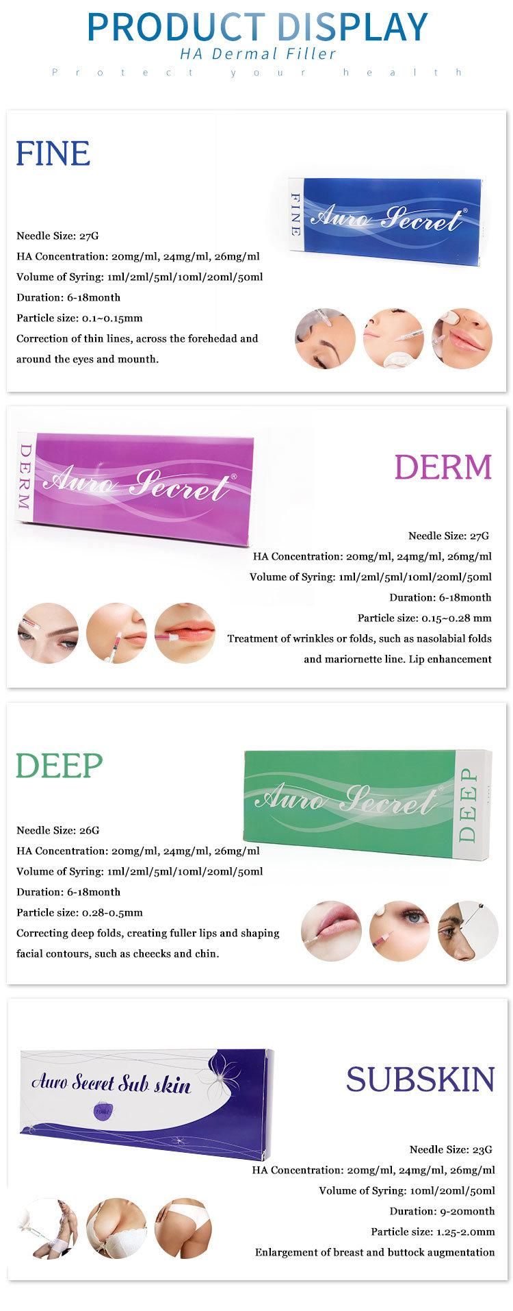 Factory Direct Price Buy Injections for Facial Wrinkles Correction Ha Dermal Filler