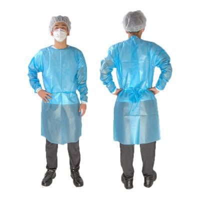 OEM Medical Coverall Protective safety Overall Blue Rebecca Lab Coat Hasmat Suit Chemical Protective Isolation Gown