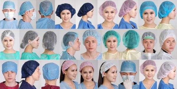 SBPP/SMS Nonwoven Disposable Medical Cap Surgical Cap Medical Supply