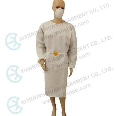 CE Certified Microporous Surgical Gown Disposable Type6 Isolation Gown with Elastic Cuff
