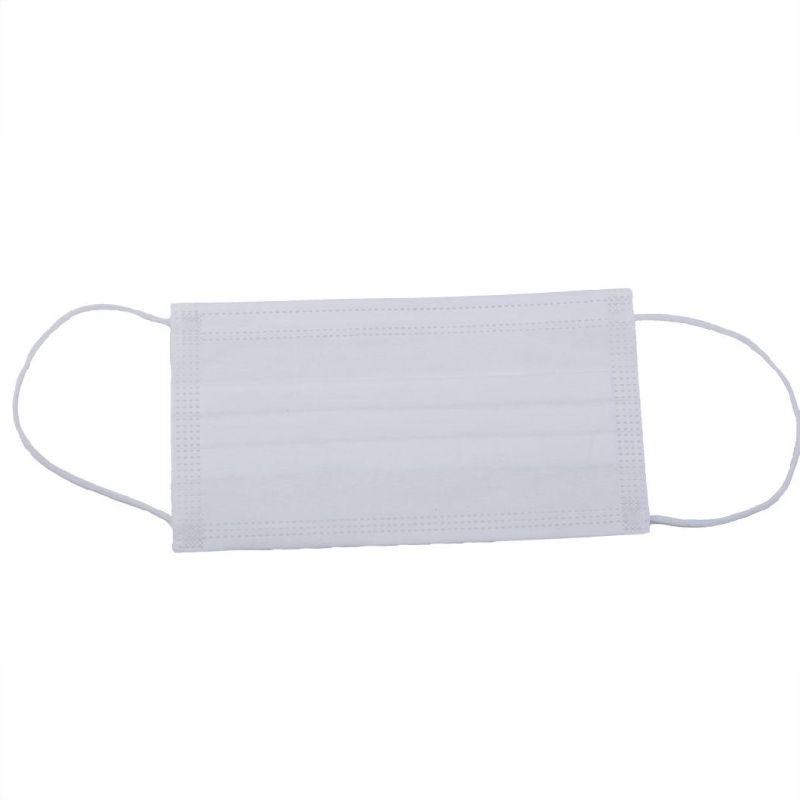 Qualified Factory Wholesale Price Anti-Virus 3 Ply Disposable Non-Woven Face Mask with Round Elastic Ear-Loop