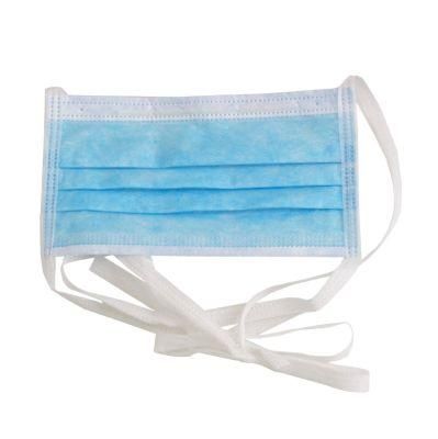 Disposable 3ply Mask Non Woven Mask Disposable Face Mask with Tie-on