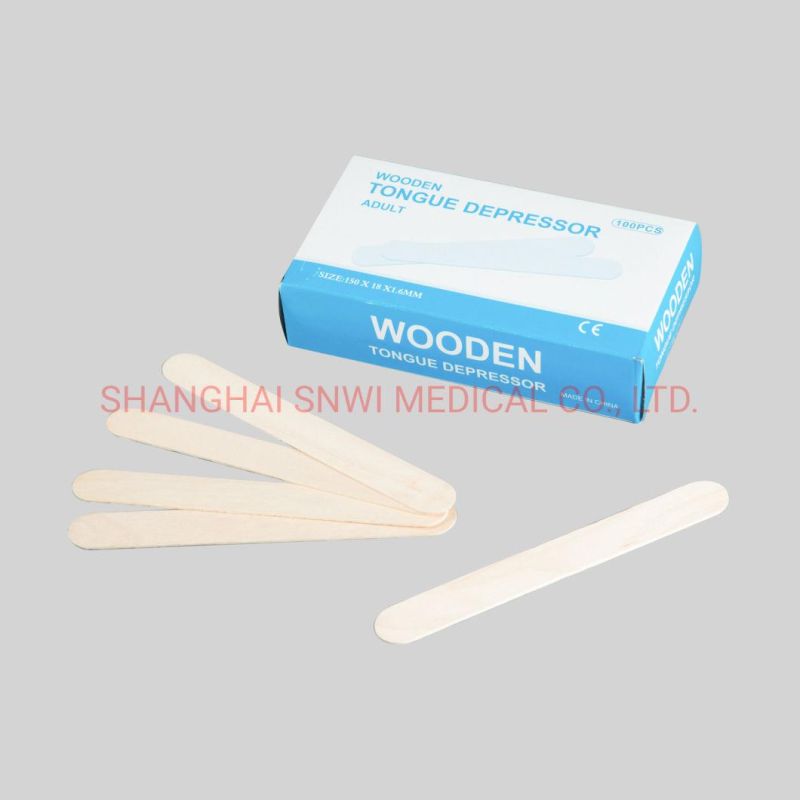 Hot-Selling Customized Medical Disinfection Wooden Tongue Depressor