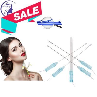 Korea Absorbable Collagen Cog 4D Material Pdo/Plla Thread Needle for Face Lifting