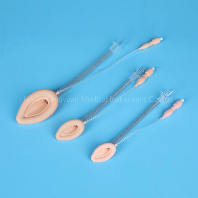 Anti Crushing Wire Reinforced Laryngeal Mask Airway Silicone Anesthesia