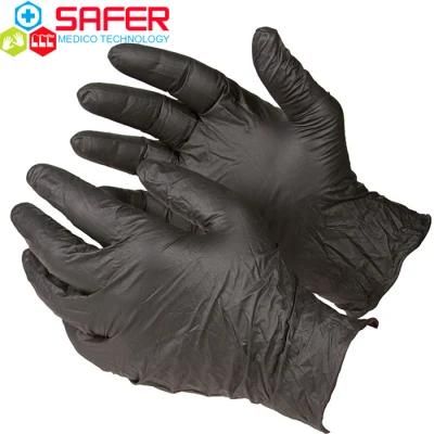 XL. Vinyl Gloves Powder Free Disposable Black Medical Grade