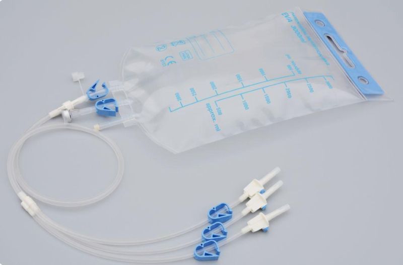 Disposable Medical 1000ml 1200ml Pump or Gravity Enteral Feeding Bag