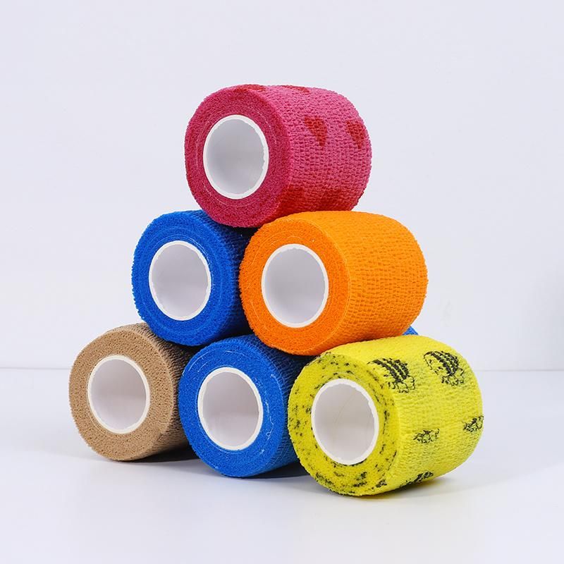 Adhesive Printed Gauze Elastic Crepe Plaster Dressing Bandage