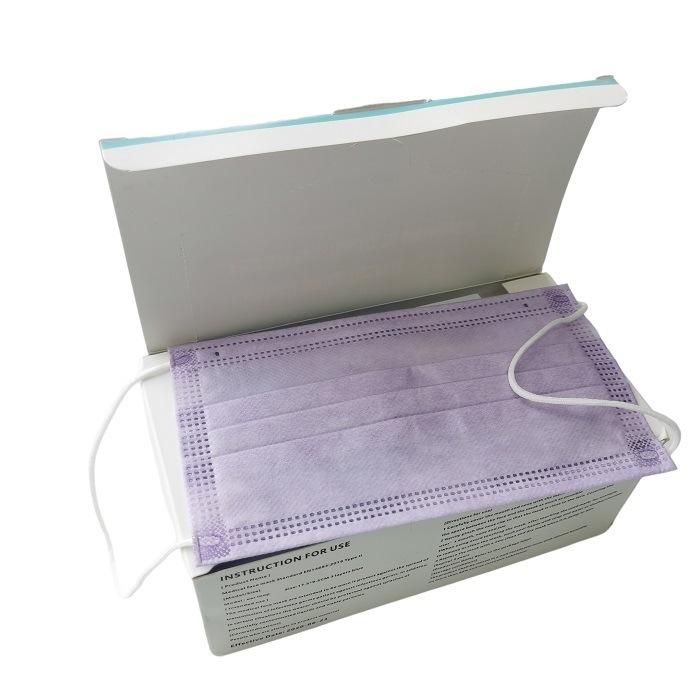 Supplier 3 Plys Healthcare Protection Elastic Cord Earloop Nonwoven 99% Filtration Latex Free Surgeon Disposable Face Cover Face Mask