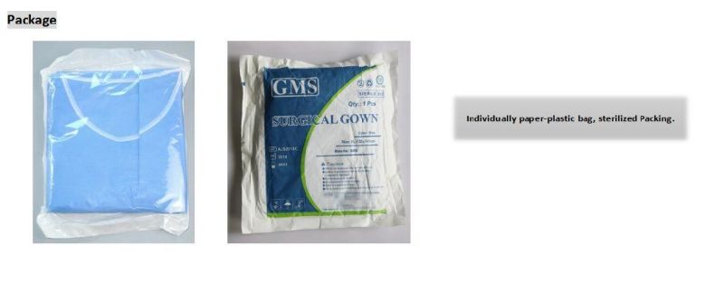 Disposable Level4 SMS Surgical Gown 35g SMMS Ultrasonic Waterproof Breathable Surgical Gown